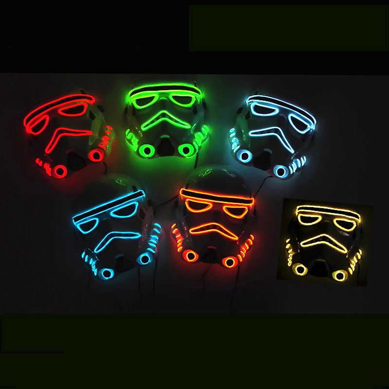 Led Purge Mask Halloween - Máscara noturna para festa de Halloween,