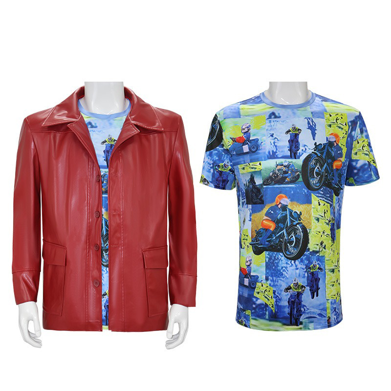 Jaqueta de Couro Vermelha Masc - Glow In The Dark Party Glasses avaliação e preço