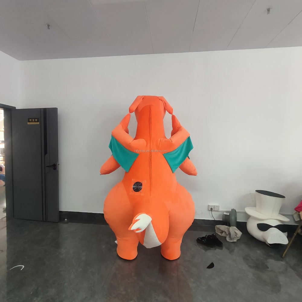 Mascote Inflável de Dinossauro - Inflatable Dinosaur Costume Adult avaliação e preço