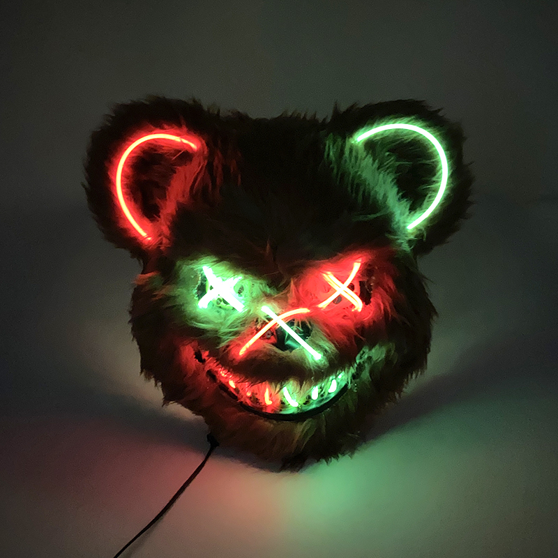 Halloween Light Up Horror Anim - Led Purge Mask Halloween avaliação e preço