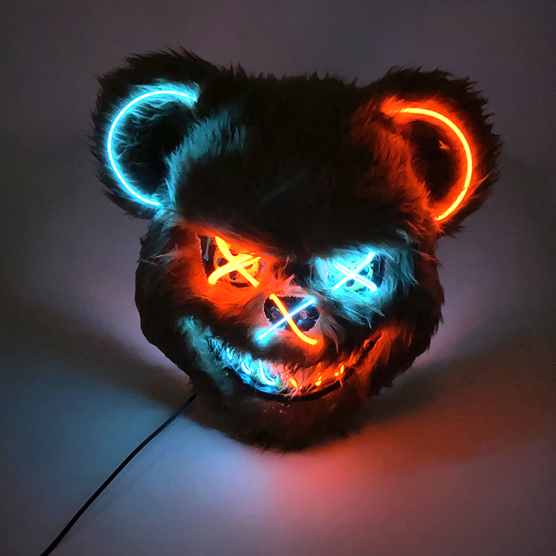 Halloween Light Up Horror Anim - Led Purge Mask Halloween avaliação e preço