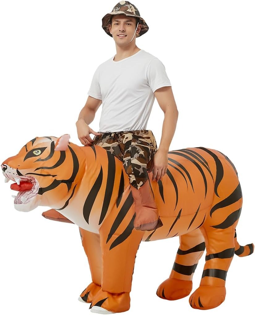 Fantasia de tigre insuflável p - Costumes avaliação e preço